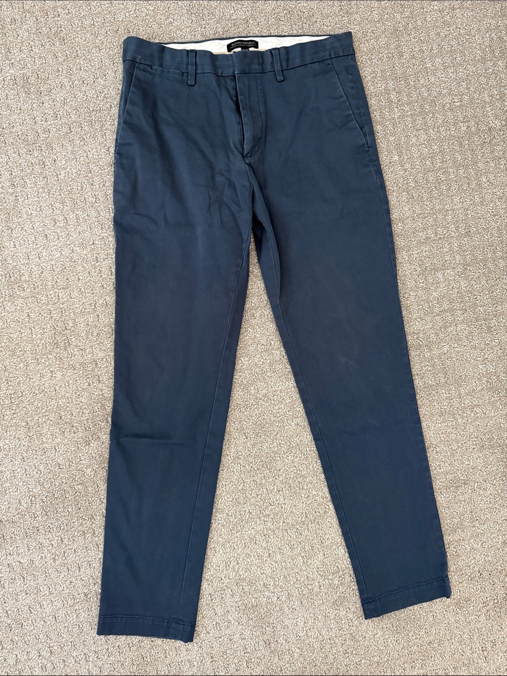 Banana Republic Men's Navy Chinos - Slim Classic